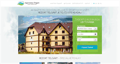 Desktop Screenshot of apartmanytelgart.sk